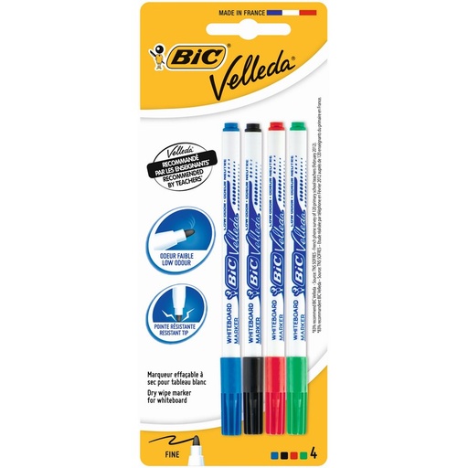 [5010365] FEUTRE VELLEDA ASSORTIS *4 FIN      BIC