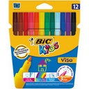 FEUTRE VISA 2MM POCHETTE DE 12      BIC