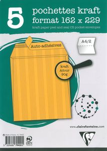[5020900] POCHETTE KRAFT 90 G 162X229 *5
