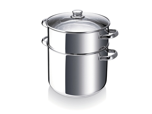 [6500101] COUSCOUSSIER 15L INOX  CHAMBORD ANSES INOX