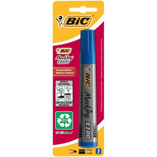 [5010262] FEUTRE GROS MARKER BLEU BISEAU      BIC