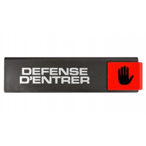 [0002642] PLAQUE DEFENSE D'ENTRER SL12        4260129