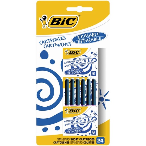 [5010016] CARTOUCHE ENCRE BLEUE *24           BIC