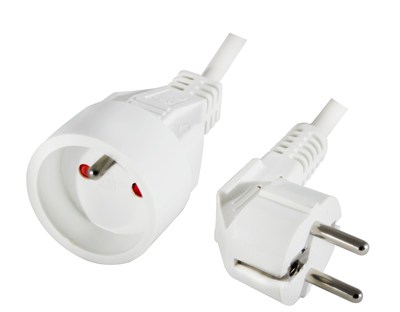[2000041] PROLONGATEUR 3X1,5 BLANC 5M     SS  EL3G5M