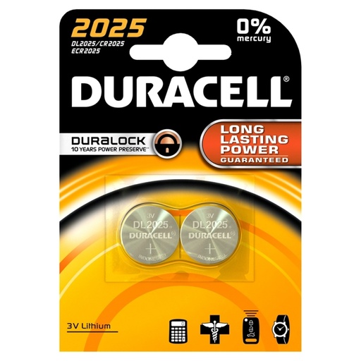 [2003014] PILE DL2025 BL 3V      *2 DURACELL
