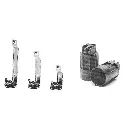 DOUILLE+EQUERRE 85MM NOIR           140233