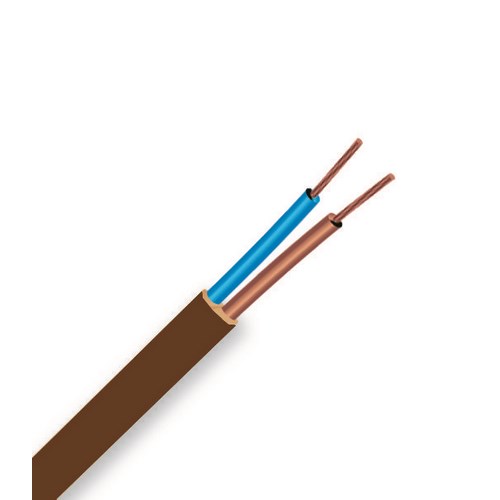CABLE SOUPLE 2X0,75MM 25M MARRON