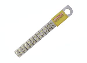 [2001313] BARRETTE CONNEXION 12 PLOTS 6MM²  BLANC PB