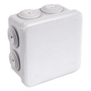 BOITE DERIVATION GRISE CARREE IP55 80X80 PROF 46