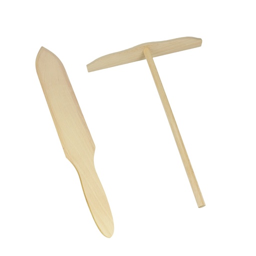 [6002081] SPATULE+RATEAU CREPE BOIS  MTX