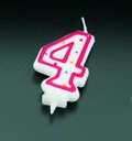 BOUGIE ANNIVERSAIRE CHIFFRE 4
