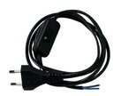 CABLE+INTERRUPTEUR NOIR 1M50 SACHET ARCO