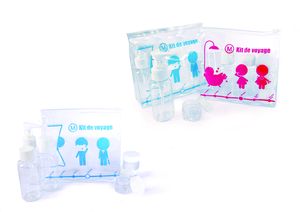 LCDT Kit de Voyage Réutilisable 6 Flacons