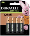 PILE RECHARGEABLE HR06 AA *4 - DURACELL