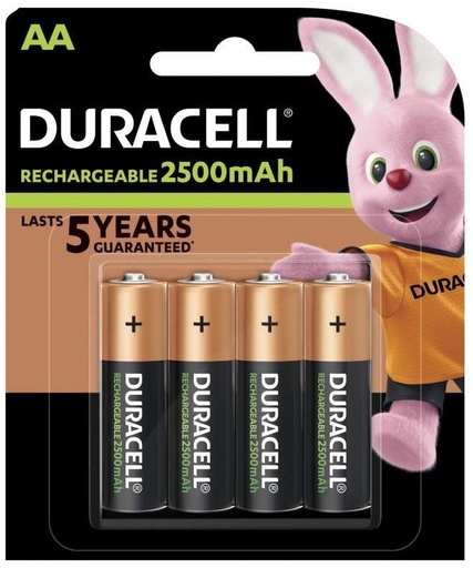 [2003017] PILE RECHARGEABLE HR06 AA *4 - DURACELL