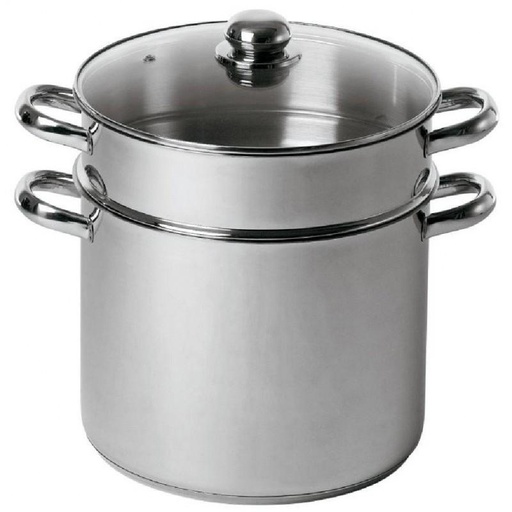 [6008147] COUSCOUSSIER 15L Ø 30 INOX BAUMALU ANSE INOX