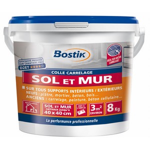 [3003472] BOSTIK COLLE SOL&MUR PATE SEAU 8KG
