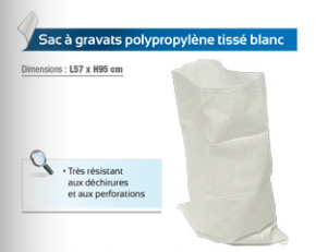[3004055] SAC GRAVATS TISSES X 10 EN ROULEAU