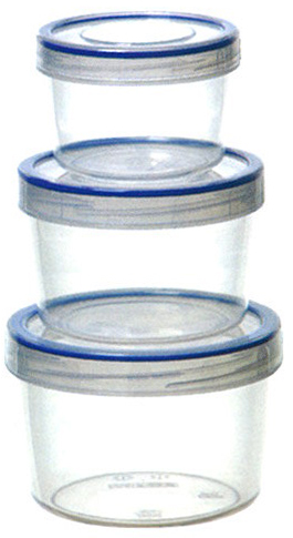 [6410061] BOITE RONDE PAR 3 0,25L 0,50L 0,85L A VISSER M729