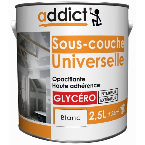 [3020033] SOUS-COUCHE UNIVERSELLE MAT 2,5 L BLANC ADDICT