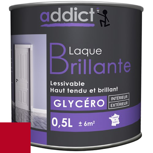 [3020049] LAQUE BRILLANTE 0,5 L CERISE ADDICT
