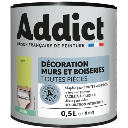[3020116] ADDICT DECORATION M&BOIS SATIN 0,5 L ANIS