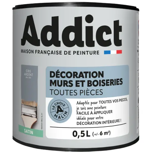 [3020118] ADDICT DECORATION M&BOIS SATIN 0,5 L BETON