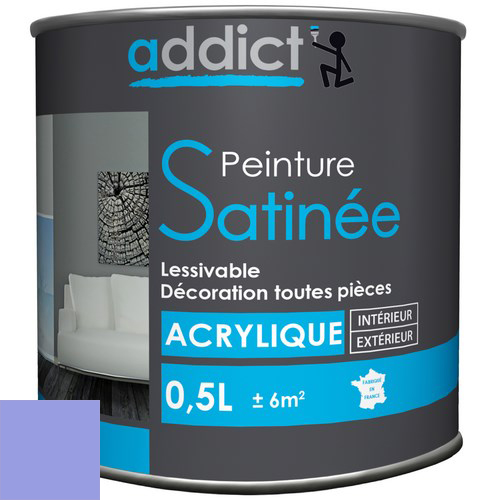 ACRYLIQUE SATINEE 0,5 L LILAS ADDICT