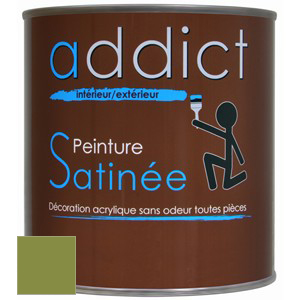 [3020136] ACRYLIQUE SATINEE 0,5 L VERT OLIVE ADDICT