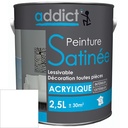 ACRYLIQUE SATINEE 2,5 L BLANC ADDICT