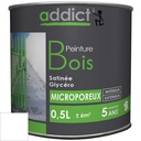 PEINTURE BOIS SATINEE 0,5 L BLANC ADDICT