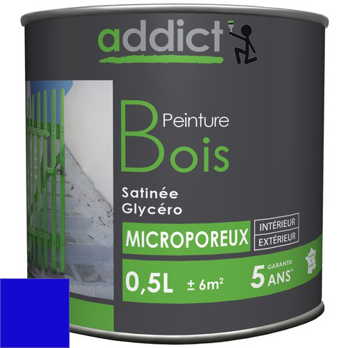 [3020181] PEINTURE BOIS SATINEE 0,5 L MARINE ADDICT