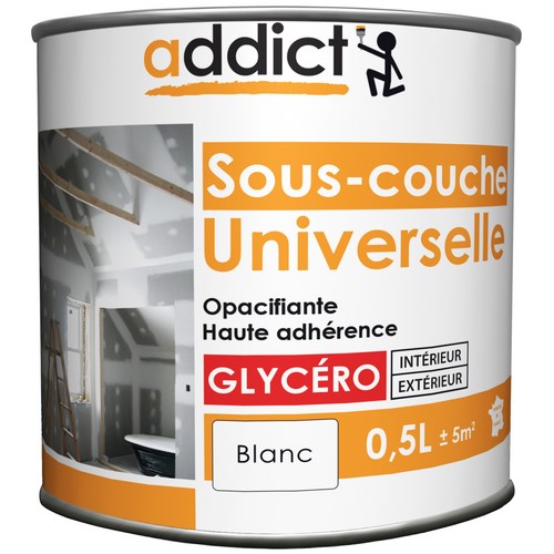 [3020032] SOUS-COUCHE UNIVERSELLE MAT 0,5 L BLANC ADDICT
