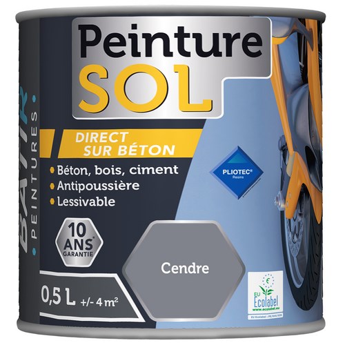 [3020429] PEINTURE SOL SATINEE 0,5 L CENDRES BATIR
