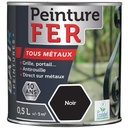 BATIR PEINTURE FER BRILLANTE 0,5 L NOIR