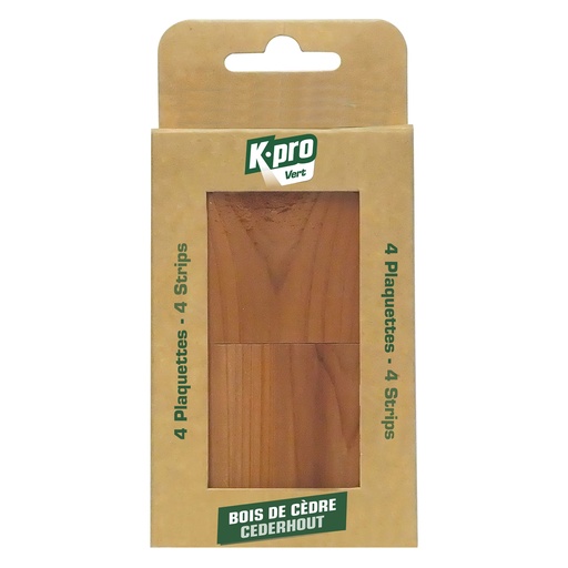 [3060034] K-PRO PLAQUES BOIS CEDREx4 PRES.10x4PL