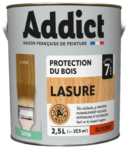 [3020482] ADDICT LASURE GLYCERO 2,5 L CHENE