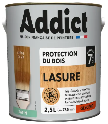 [3020483] ADDICT LASURE GLYCERO 2,5 L CHENE CLAIR
