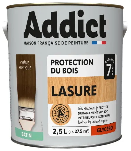 [3020484] ADDICT LASURE GLYCERO 2,5 L CHENE RUSTIQUE