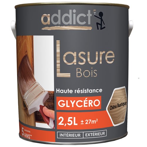 [3020484] LASURE 2,5 L CHENE RUSTIQUE ADDICT BOIS ORANGE