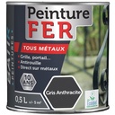 PEINTURE FER BRILLANTE 0,5 L GRIS ANTHRACITE ECOLABEL
