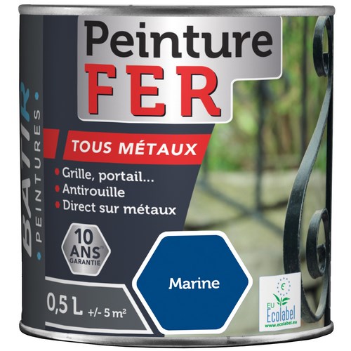 [3020406] PEINTURE FER BRILLANTE 0,5 L MARINE ECOLABEL