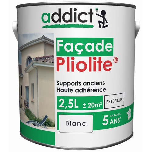 [3020024] PLIOLITE 100% FACADE 2,5 L BLANC ADDICT