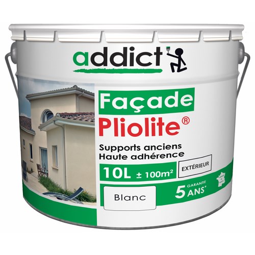 [3020026] PLIOLITE 100% FACADE 10 L BLANC ADDICT