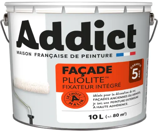 [3020026] PLIOLITE 100% FACADE 10 L BLANC ADDICT