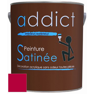 [3020147] ACRYLIQUE SATINEE 2,5 L FRAMBOISE ADDICT