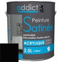 ACRYLIQUE SATINEE 2,5 L NOIR ADDICT