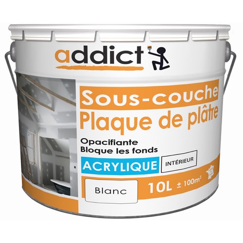 [3020030] SOUS-COUCHE ACRYLIQUE MAT 10 L BLANC ADDICT
