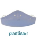 ETAGERE ANGLE VENTOUSE BLEU GLACE ONA 25,7X19,5X7  89402