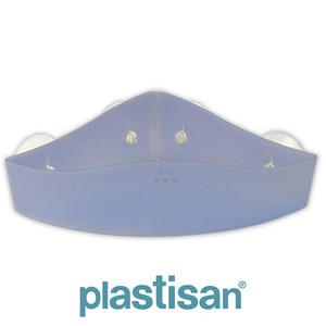 [0018039] ETAGERE ANGLE VENTOUSE BLEU GLACE ONA 25,7X19,5X7  89402